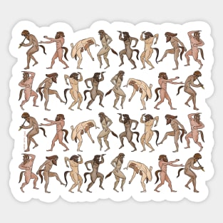 Ancient Greek Satyroi - Satyrs by Greek Myth Comix Sticker